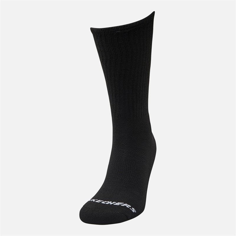 SKECHERS Six Pack Crew Socks Black - Image 2