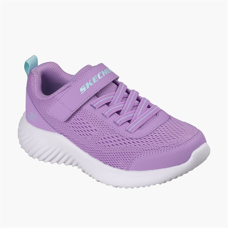 SKECHERS Girls Bounder Free And Easy Sneakers Purple - Image 3