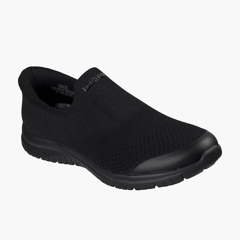 SKECHERS Womens Virtue Serendipity Sneakers Black - Image 3