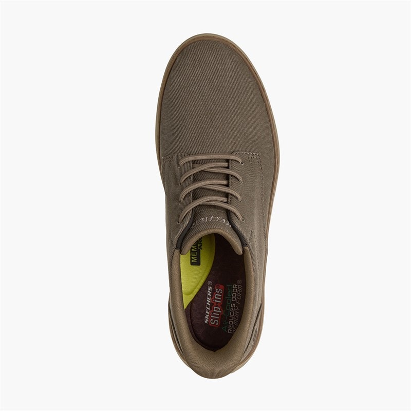 SKECHERS Mens Hyland Sneakers Brown - Image 4