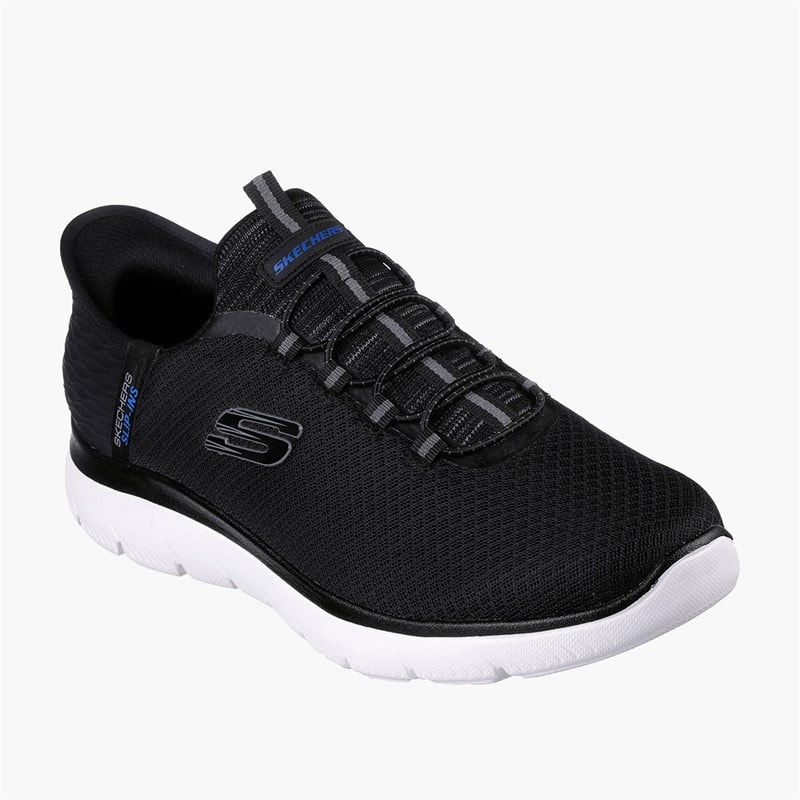 SKECHERS Mens Summits High Range Sneakers Black - Image 3