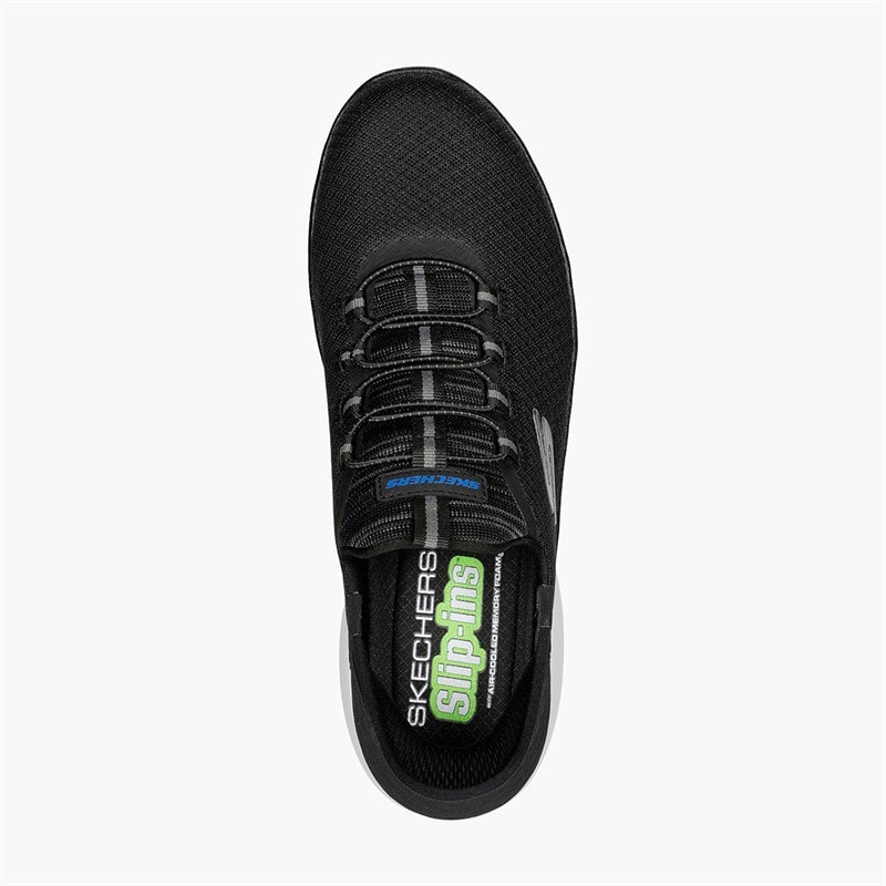 SKECHERS Mens Summits High Range Sneakers Black - Image 4