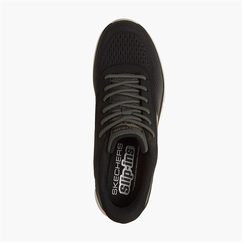 SKECHERS Mens Track Sneakers Olive - Image 4