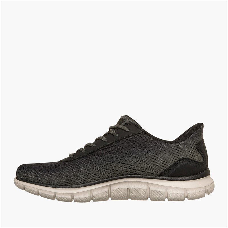 SKECHERS Mens Track Sneakers Olive - Image 5