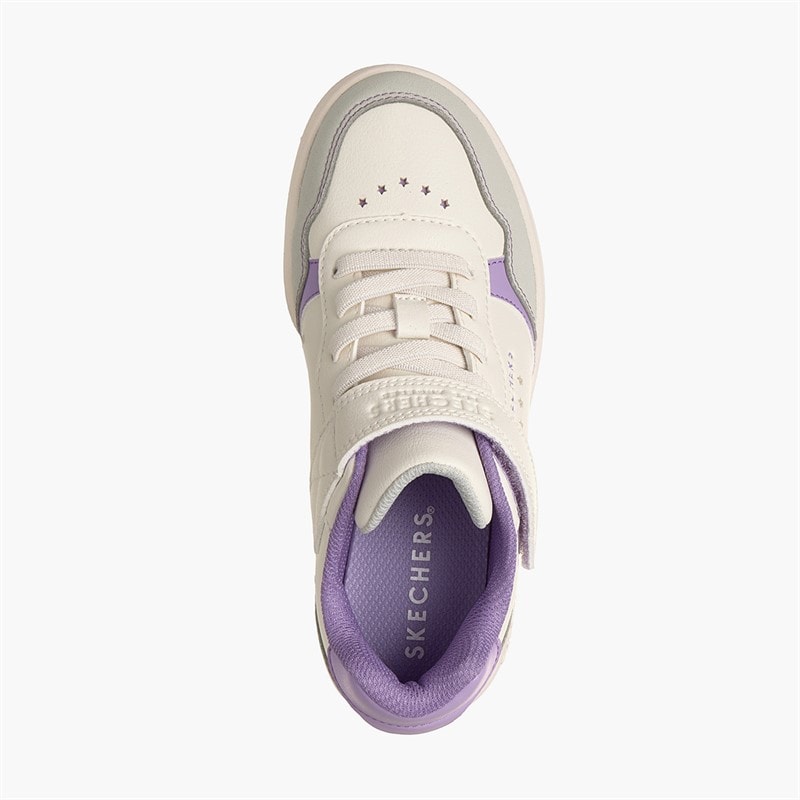 SKECHERS Girls Quick Street Sneakers Natural - Image 4