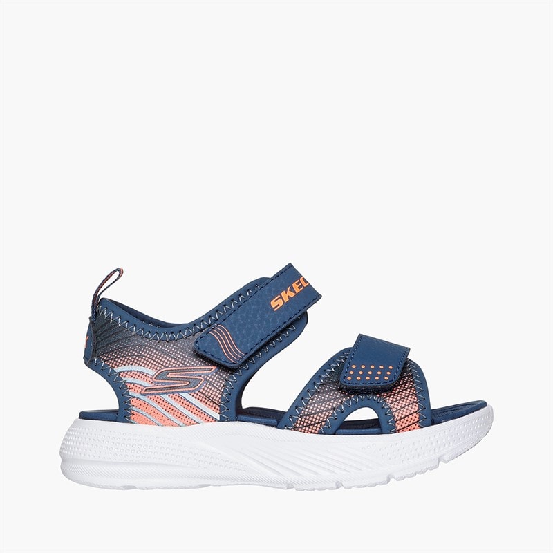 SKECHERS Boys Microspec-Splash Sandals Navy