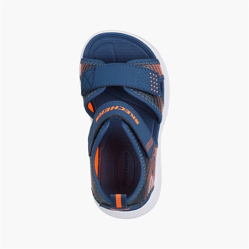 SKECHERS Boys Microspec-Splash Sandals Navy - Image 4