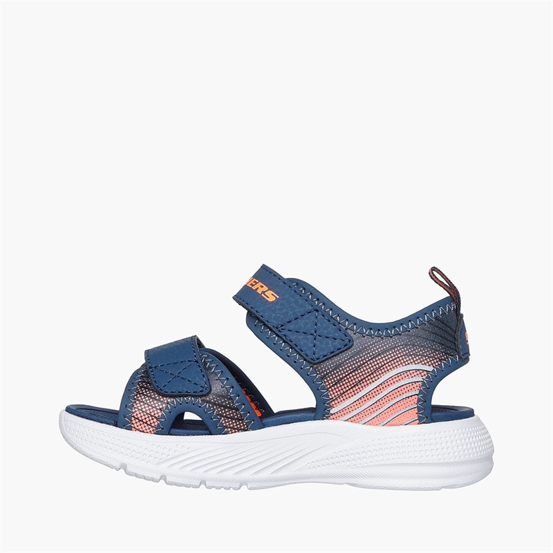 SKECHERS Boys Microspec-Splash Sandals Navy - Image 5