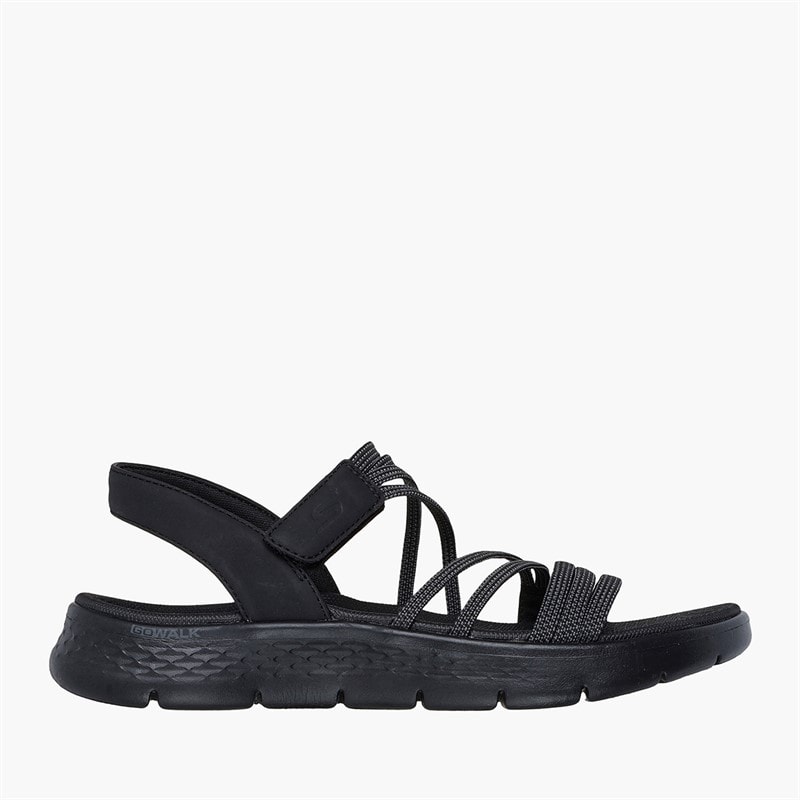SKECHERS Womens Go Walk Flex Sandals Black - Image 1