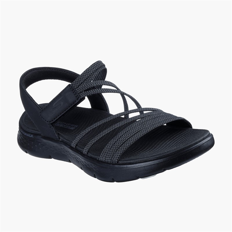 SKECHERS Womens Go Walk Flex Sandals Black - Image 3