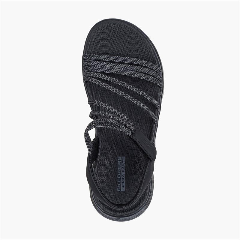 SKECHERS Womens Go Walk Flex Sandals Black - Image 4