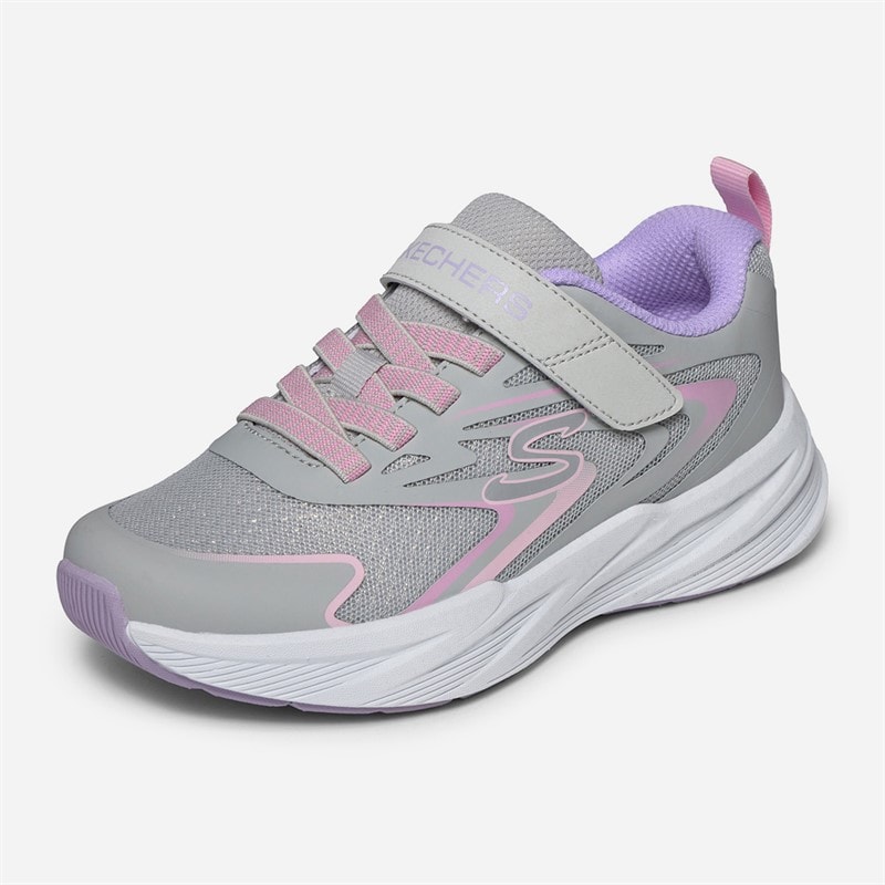 SKECHERS SPORT SKECHERS Girls Microspec Tread Sneakers Gray - Image 3