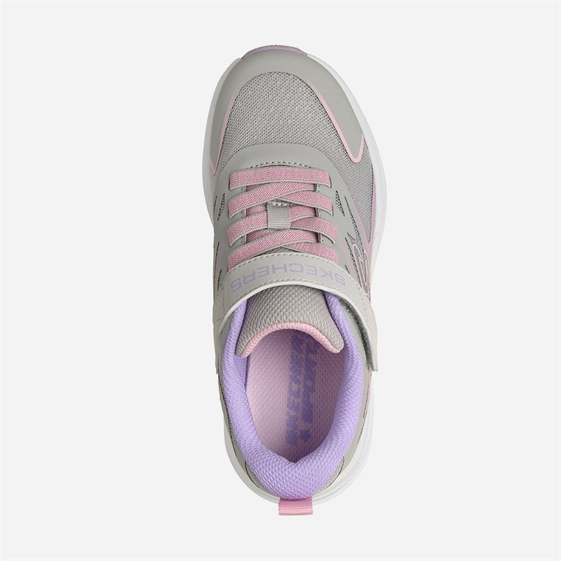 SKECHERS SPORT SKECHERS Girls Microspec Tread Sneakers Gray - Image 4