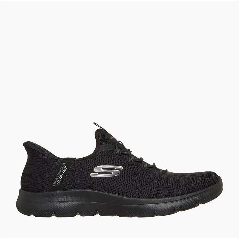 SKECHERS Womens Summits Slip-In Dream Chaser Sneakers Black