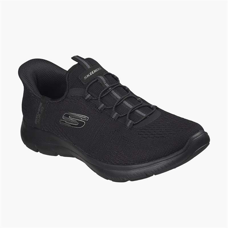 SKECHERS SPORT SKECHERS Womens Summits Slip-In Dream Chaser Sneakers Black - Image 3