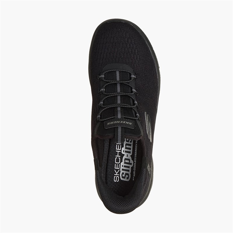 SKECHERS SPORT SKECHERS Womens Summits Slip-In Dream Chaser Sneakers Black - Image 4