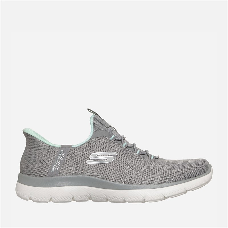 SKECHERS Womens Summits Slip-Ins Dream Chaser Sneakers Gray