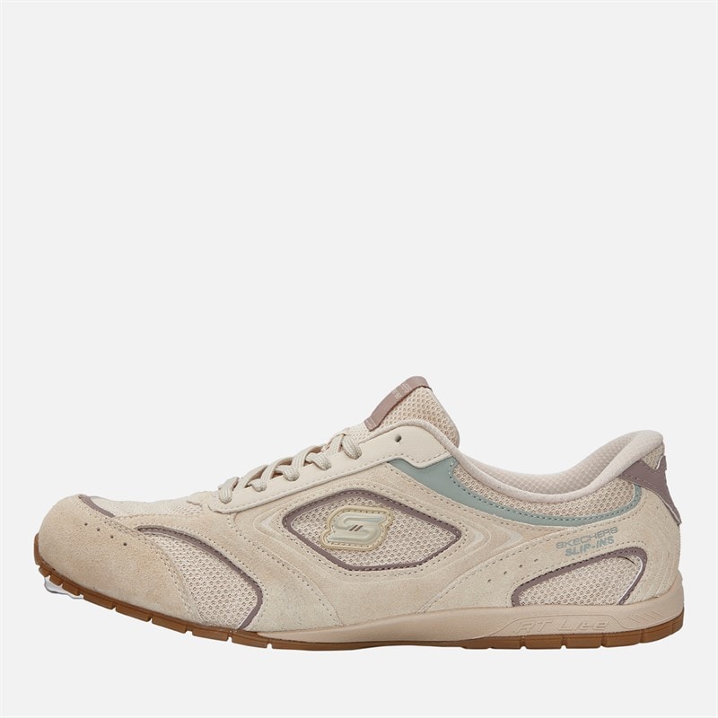 SKECHERS Womens Slip Ins Retro Lite Trainers Natural/Multi