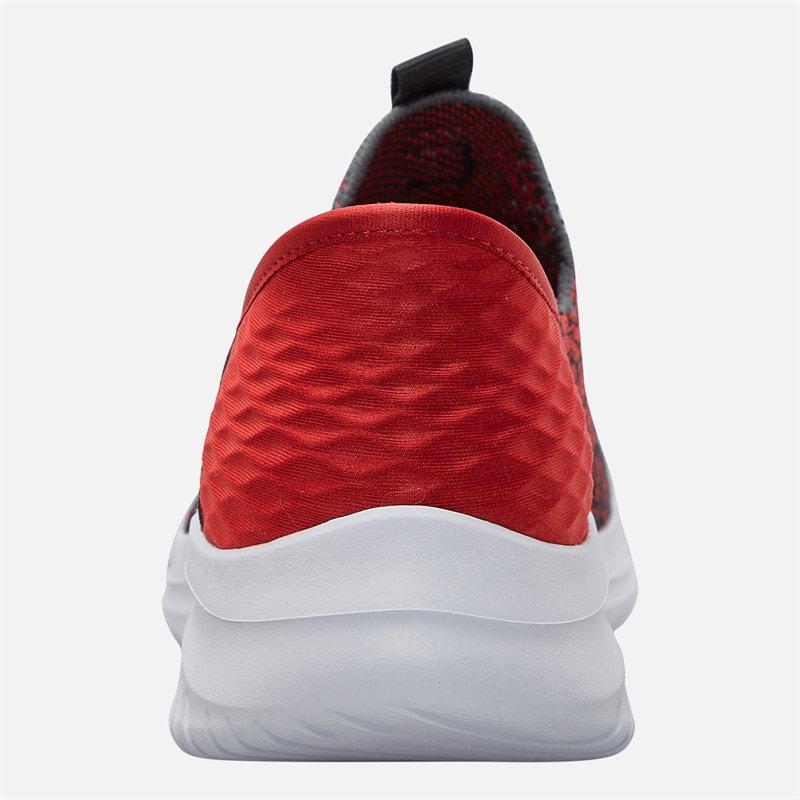 SKECHERS SPORT SKECHERS Boys Slip Ins Ultra Flex 3.0 Brisk Spec Trainers Charcoal/Red - Image 3