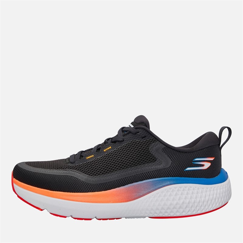 SKECHERS Mens Go Run Supersonic Neutral Running Shoes Trainers Black/Multi