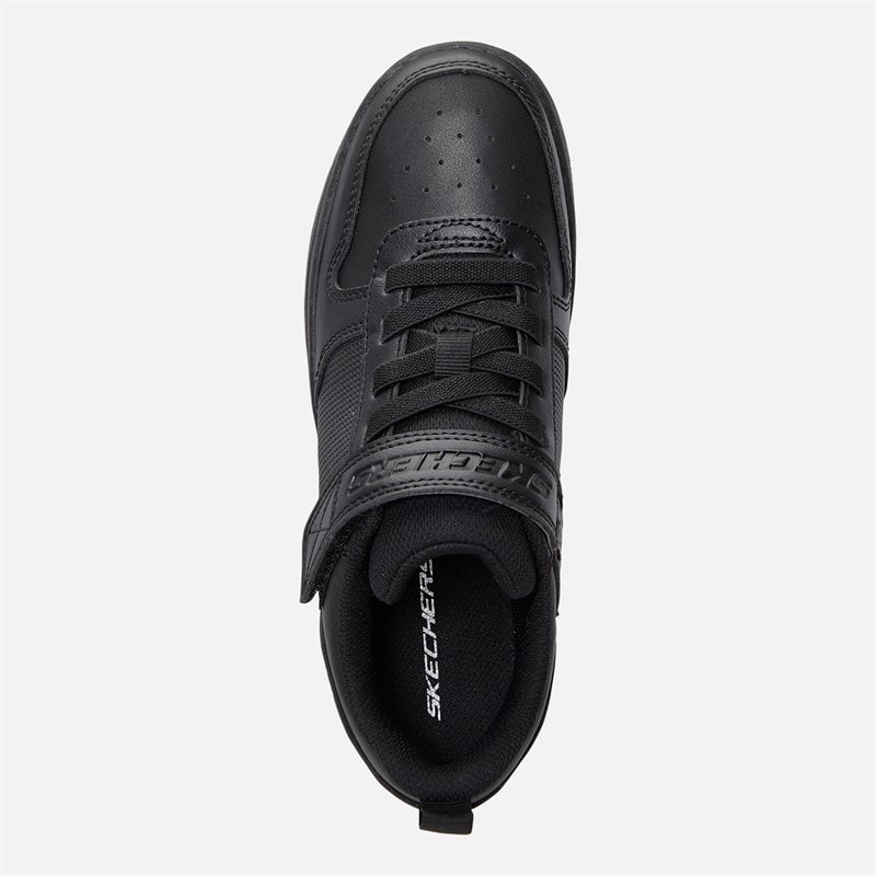 SKECHERS SPORT SKECHERS Boys Smooth Street Trainers Black - Image 4