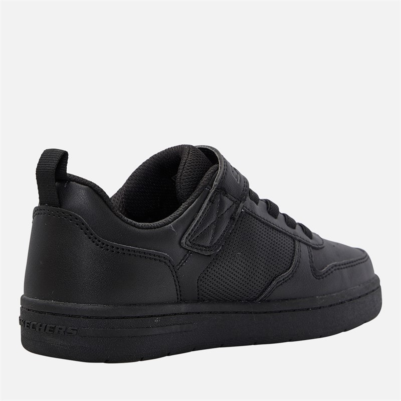 SKECHERS SPORT SKECHERS Boys Smooth Street Trainers Black - Image 5