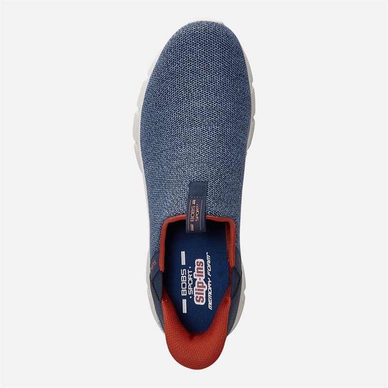SKECHERS SPORT SKECHERS Mens Slip Ins Bobs B Flex Heights Edge Trainers Navy - Image 4