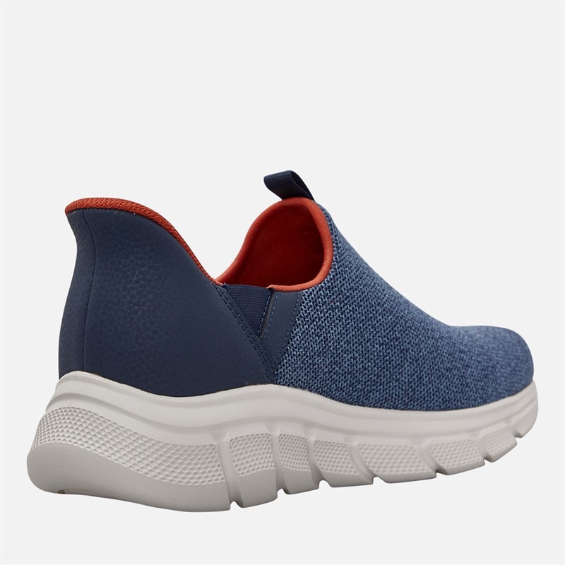 SKECHERS SPORT SKECHERS Mens Slip Ins Bobs B Flex Heights Edge Trainers Navy - Image 5