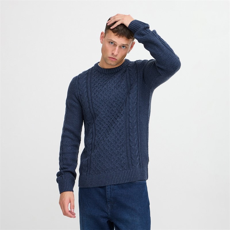 Blend Mens Knit Jumper Dress Blues - Image 1