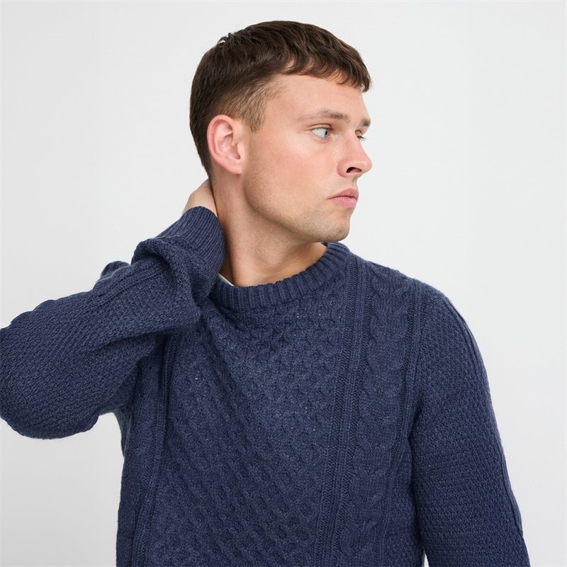 Blend Mens Knit Jumper Dress Blues - Image 3