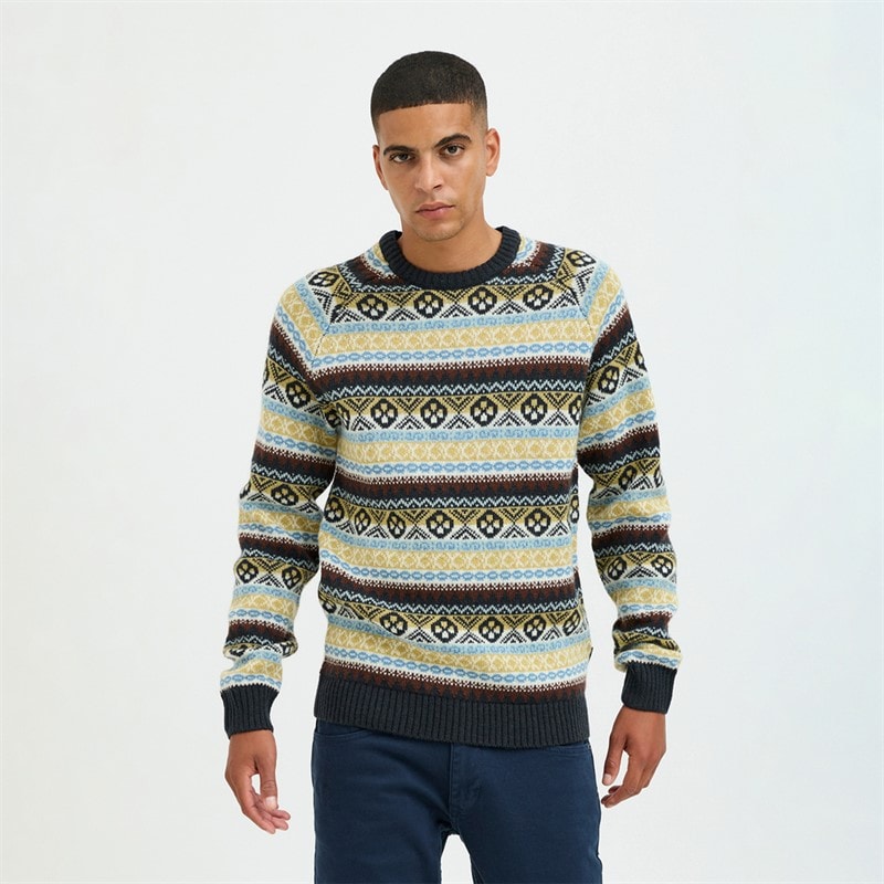 Blend Mens Knit Jumper Black - Image 1