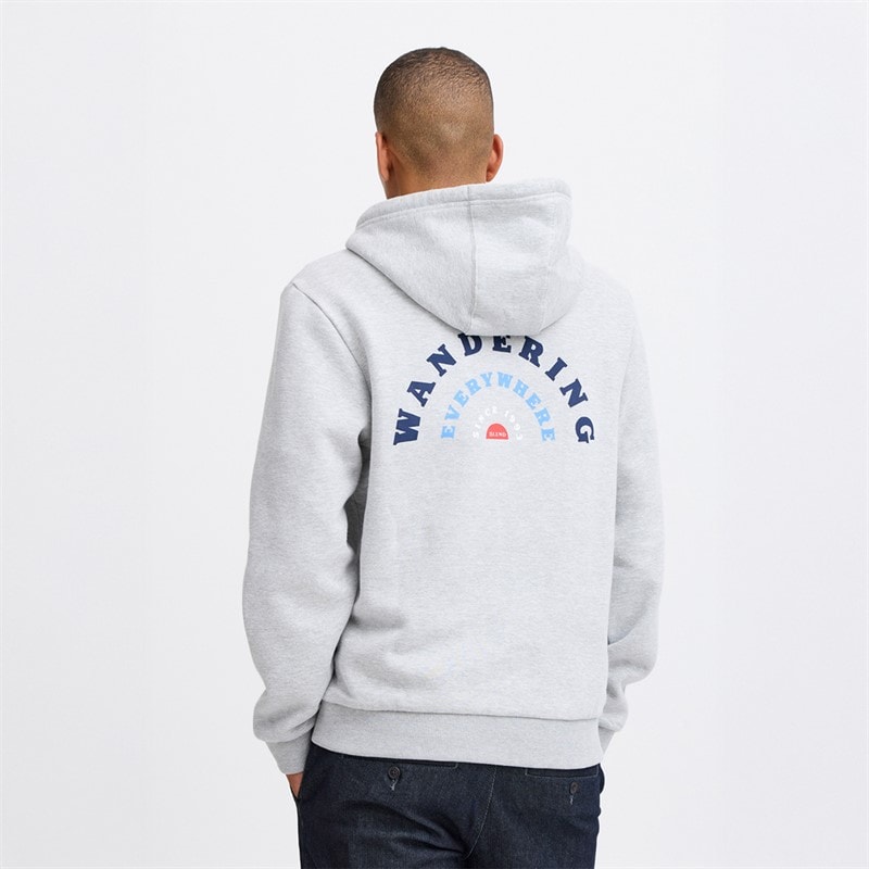 Blend Mens Zip Hoodie Stone Mix - Image 2