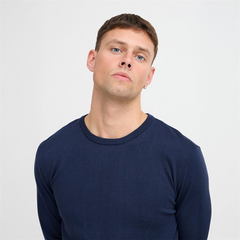 Blend Mens Knit Jumper Dress Blues - Image 3