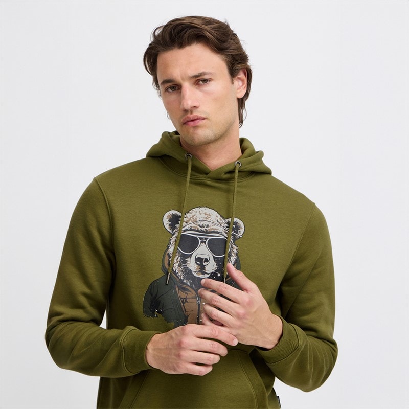Blend Mens Hoodie Capulet Olive - Image 3