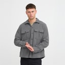 Blend Mens Overshirt Charcoal Mix