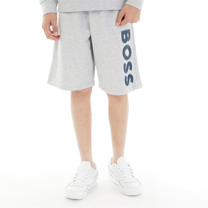 BOSS Boys Sweat Shorts Chine Grey - Image 1