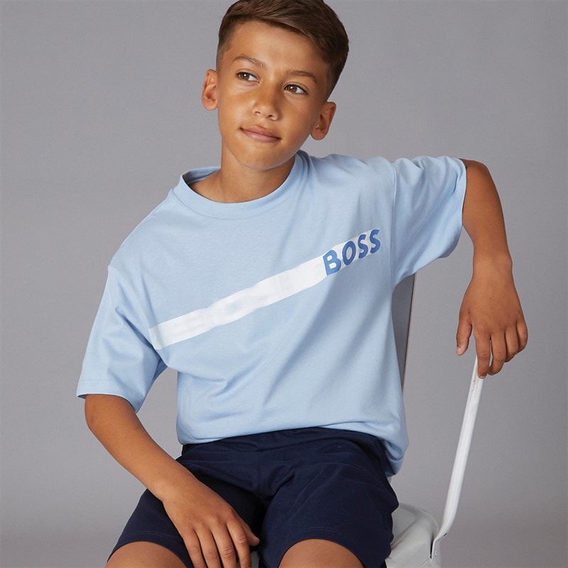 BOSS Boys Co-Ord Set Persian Blue - Image 1