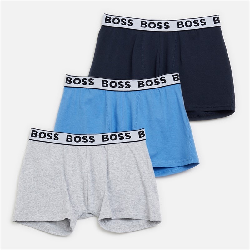 BOSS Boys Three Pack Boxers Navy - Image 1