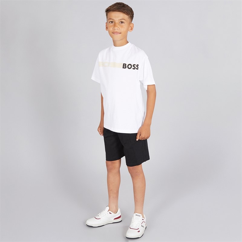 BOSS Boys Co-Ord Set White - Image 5