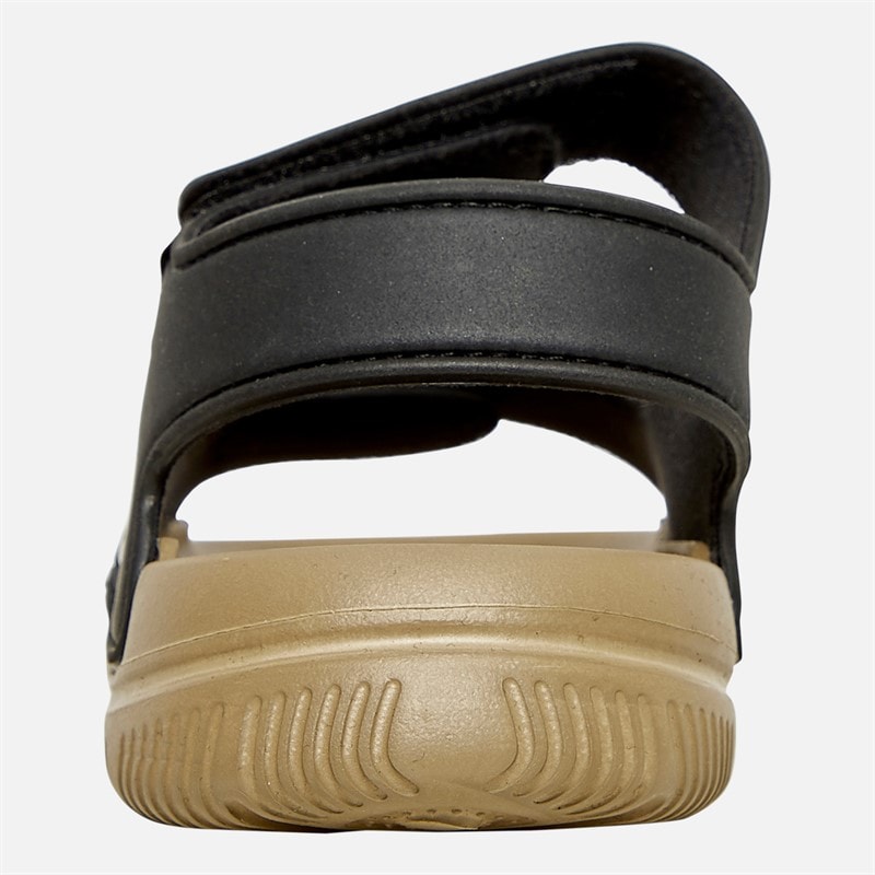 BOSS Boys Logo Velcro Strap Sandals Black - Image 4
