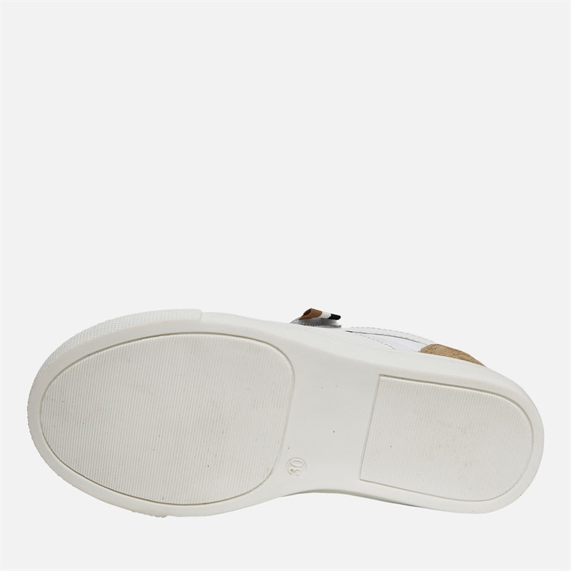 BOSS Boys Logo Velcro Cupsole Trainers White - Image 2