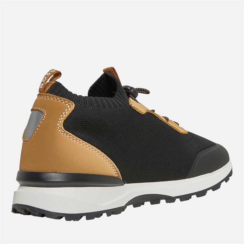 BOSS Junior Boys Knitted Logo Trainers Cookie - Image 5