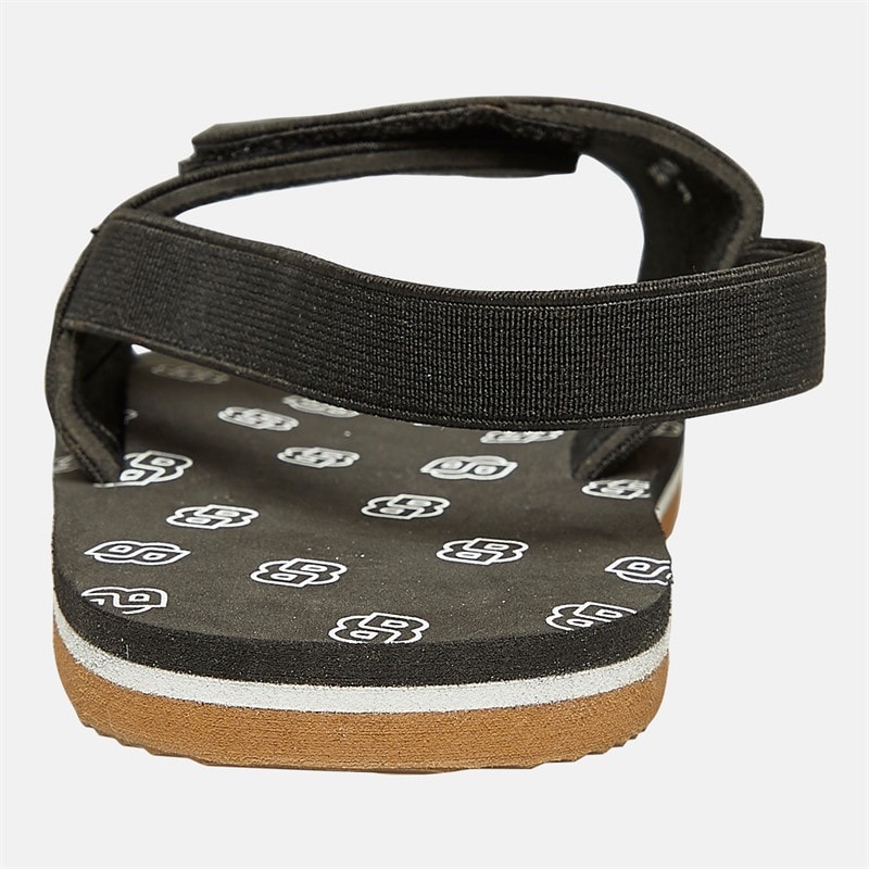 BOSS Boys Logo Elasticated Sandals Black 2 - Image 4