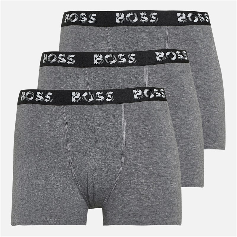 BOSS Boys Three Pack Boxers Gris Chine