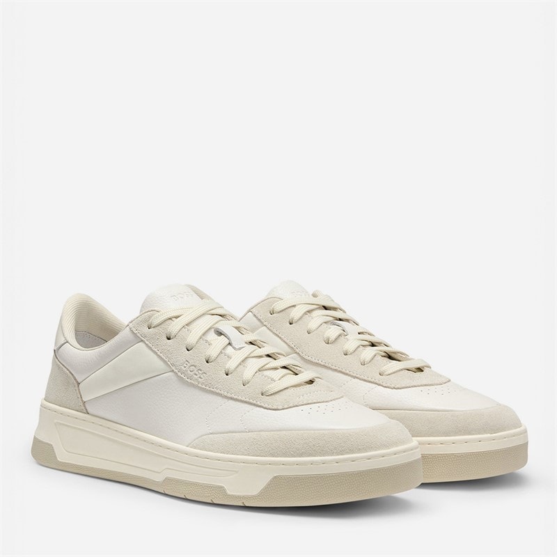 BOSS Mens Baltimore Sneakers Open White - Image 1