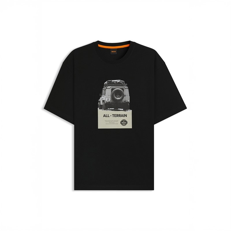 BOSS Mens Te Wagon T-Shirt Black - Image 1
