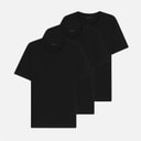 BOSS Mens Three Pack T-Shirts Black