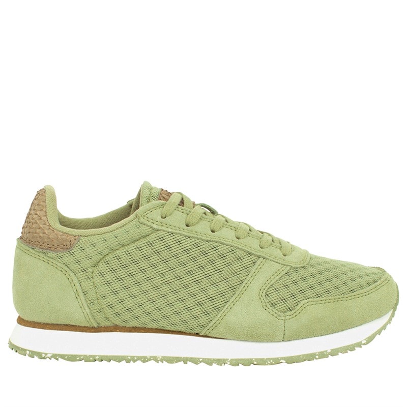 Woden Womens Ydun Suede Mesh II Sneakers 306 Dusty Olive - Image 1