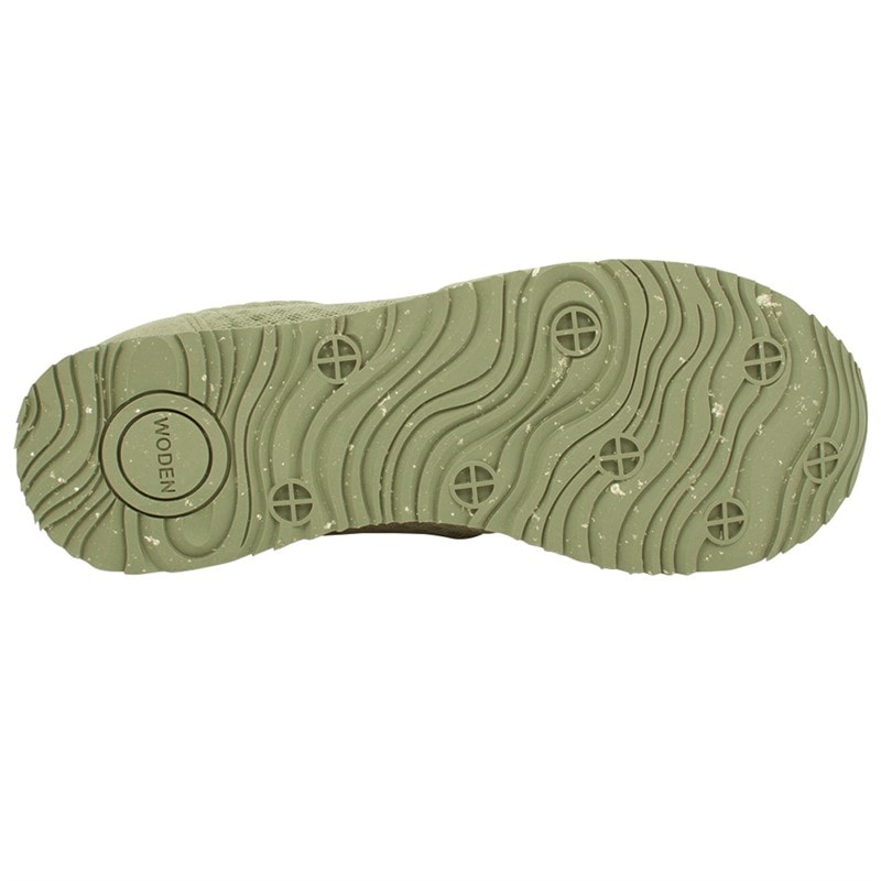 Woden Womens Ydun Suede Mesh II Sneakers 306 Dusty Olive - Image 2