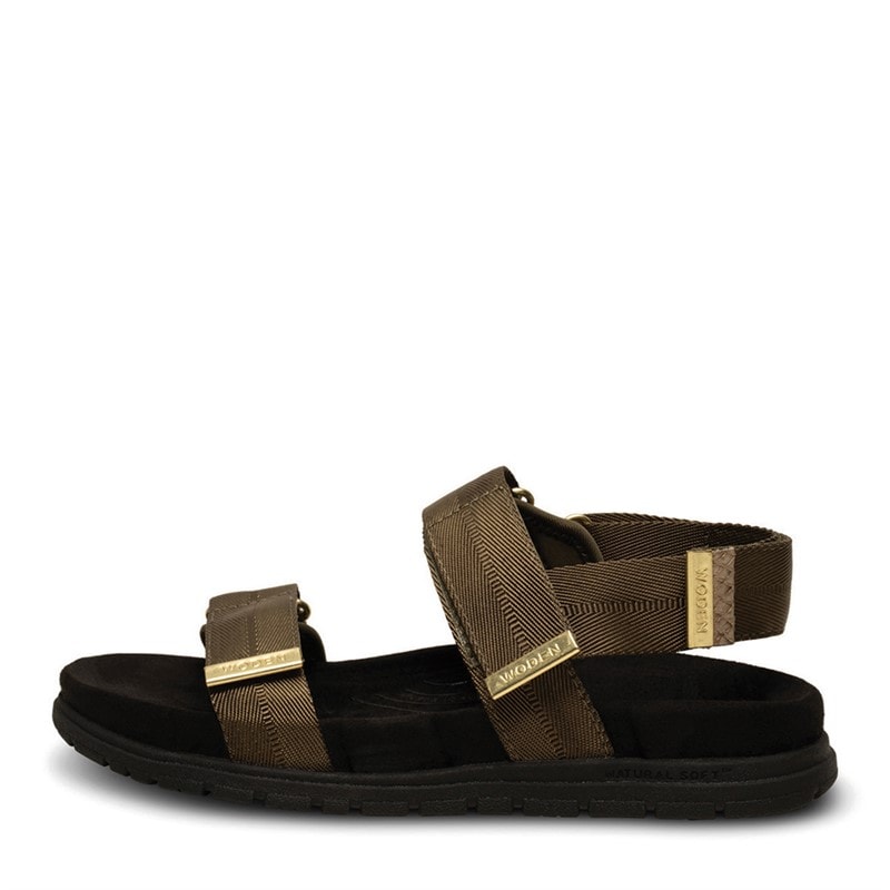 Woden Womens Louisa Sandals 295 Dark Olive - Image 1